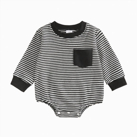 Gerichy Baby Boy Clothes Fall Winter Baby Boy Bubble Romper Long Sleeve Jumpsuit One Piece Outfit 0 3 6 9 12 18 Months Newborn Infant Clothing