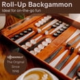 thumbnail image 3 of Set de backgammon de viaje Sondergut, portátil, enrollable, de gamuza, 3 of 8