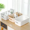 thumbnail image 2 of Yeacher Storage Basket Desktop Portable Kitchen Refrigerator Basket Bathroom Desktop Storage Box Snack Cosmetic Organizing Box for Cabinet Office, 2 of 8