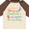 thumbnail image 4 of Inktastic Civil engineer like Daddy Boys or Girls Long Sleeve Baby Bodysuit, 4 of 5