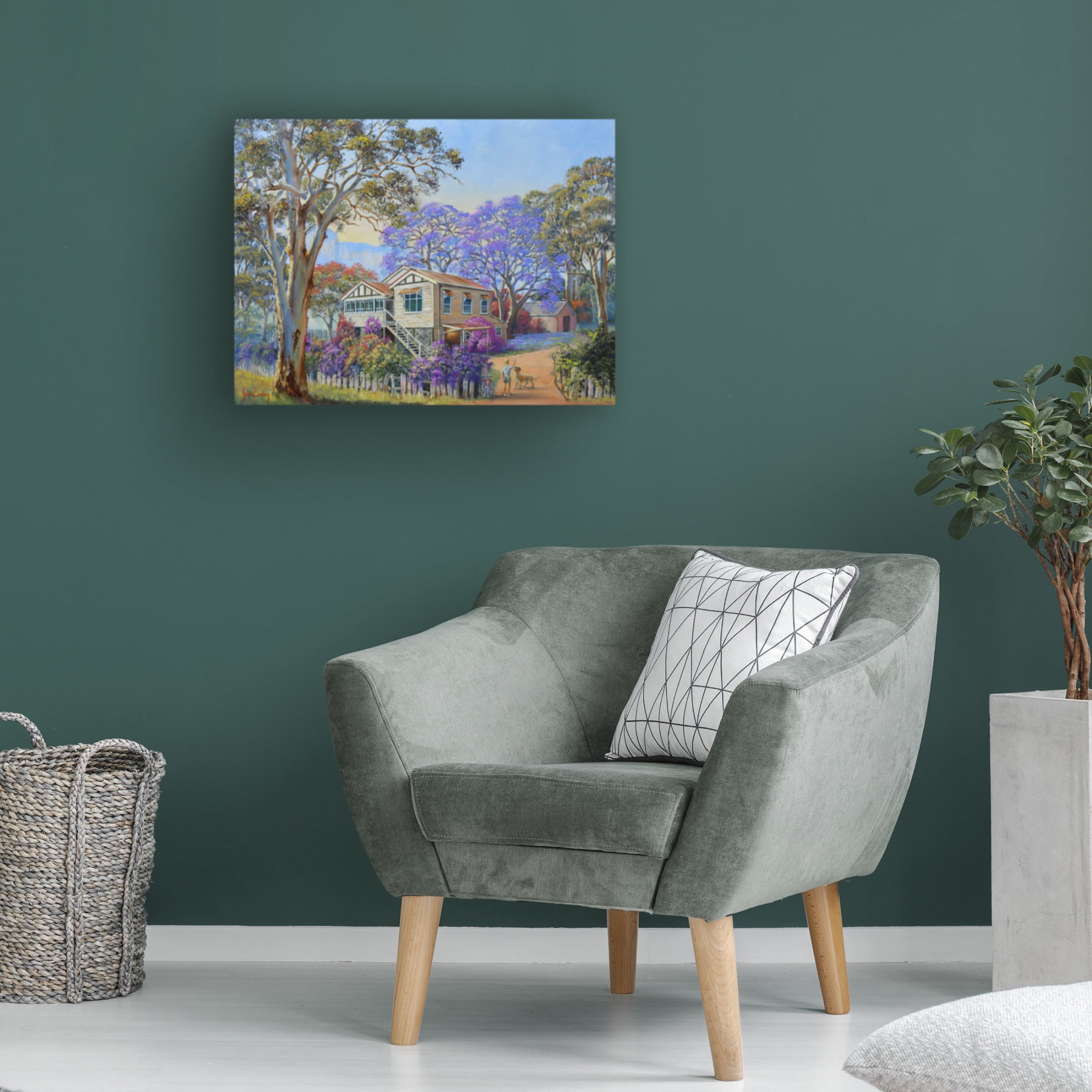 Canvas Wall Art - John Bradley 'Spring Colors' Wall Art for Living Room, Bedroom, or Office Décor by Trademark Fine Art - 19 x 14 Inches