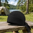thumbnail image 5 of BELTNOV Men's Outdoor Sun Protection Bandana Hat with Breathable Mesh Sweat-Wicking, 100% Polyester, Full Head Coverage Black, 5 of 5