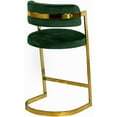thumbnail image 2 of Meridian Furniture Inc Stephanie 26 in. Upholstered Counter Stool - Set of 2, 2 of 5