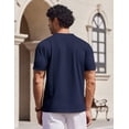 thumbnail image 5 of COOFANDY Mens V Neck T Shirts Cotton Short Sleeve Casual Summer Shirts Basic T Shirt, 5 of 6