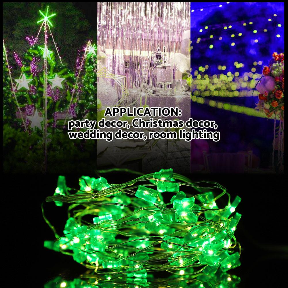 Tebru Battery Powered Butterflyshaped 20LED String Light Party Christmas Room Lamp Decoration
