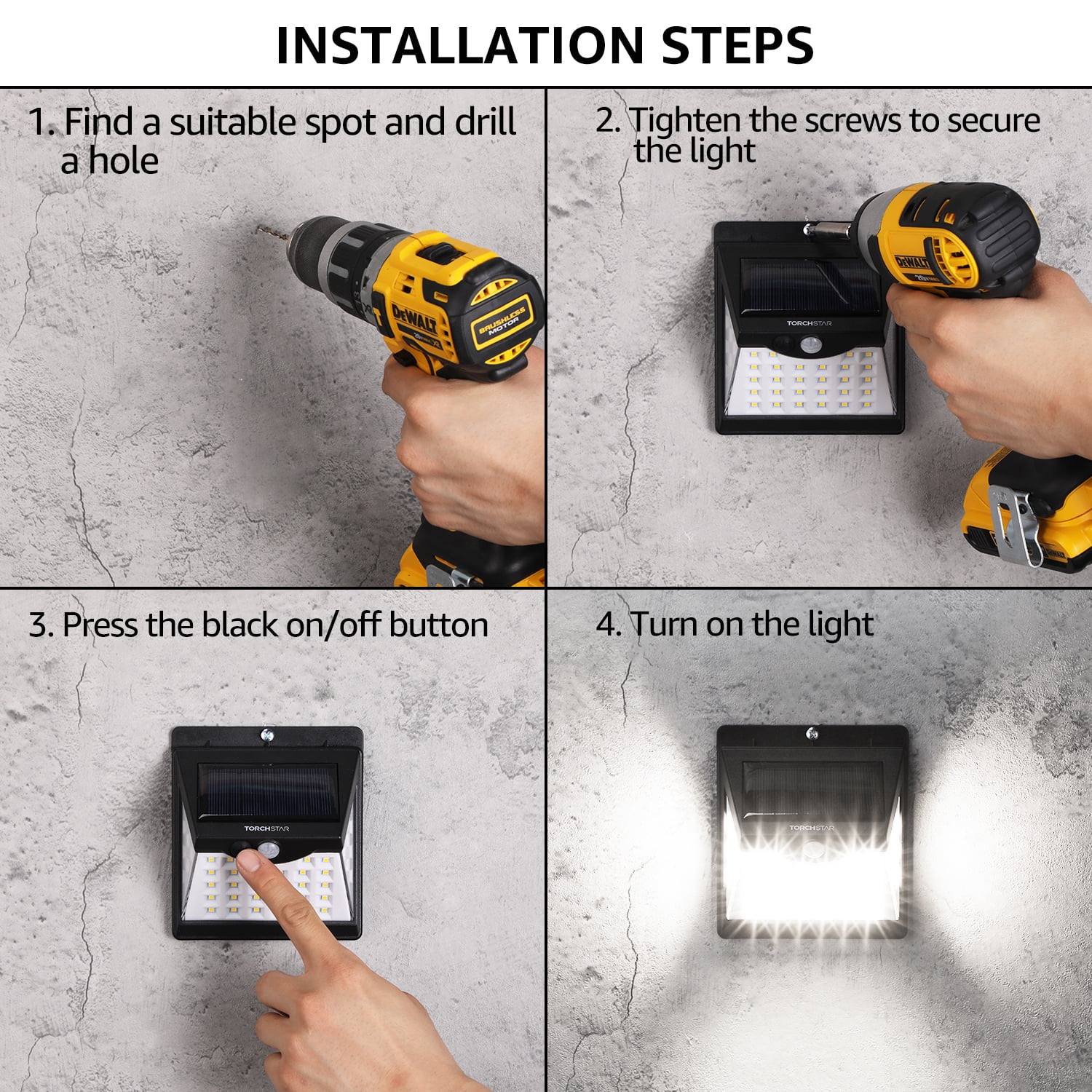 24 Pack 40 LEDs Motion Sensor Outdoor Lights Security Flood Light Wall Lamp for Outside Garage Yard