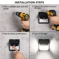 thumbnail image 6 of 24 Pack 40 LEDs Motion Sensor Outdoor Lights Security Flood Light Wall Lamp for Outside Garage Yard, 6 of 7