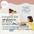 thumbnail image 2 of Kitchen Wall Art Decal Thankful Blessed Cursive Word Quote Swirls Wall Stickers 23x19-Inch Storm Gray, 2 of 6