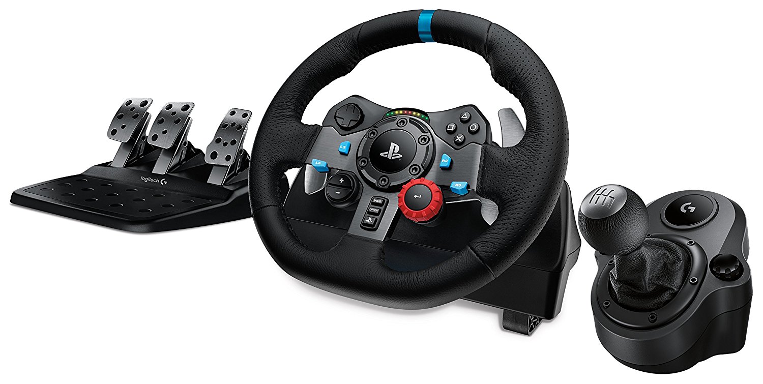 Logitech G29 Driving Force Race Wheel PS4 + Logi G Driving Force Shifter  Bundle (Non-Retail Packaging) 