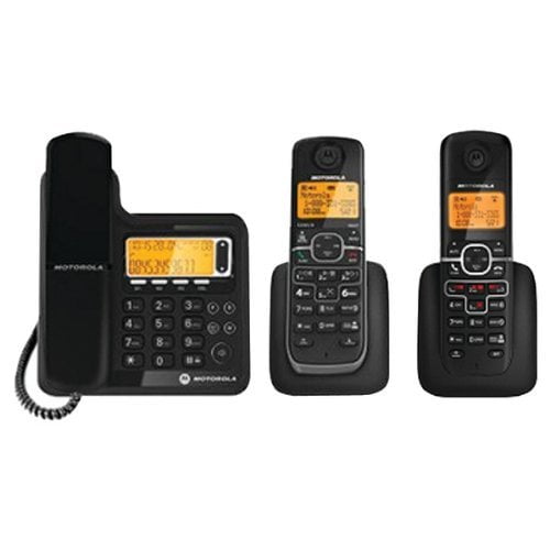 Motorola L703c Dect 6.0 Corded/cordless Phone System With Digital Answering System [2 Cordless