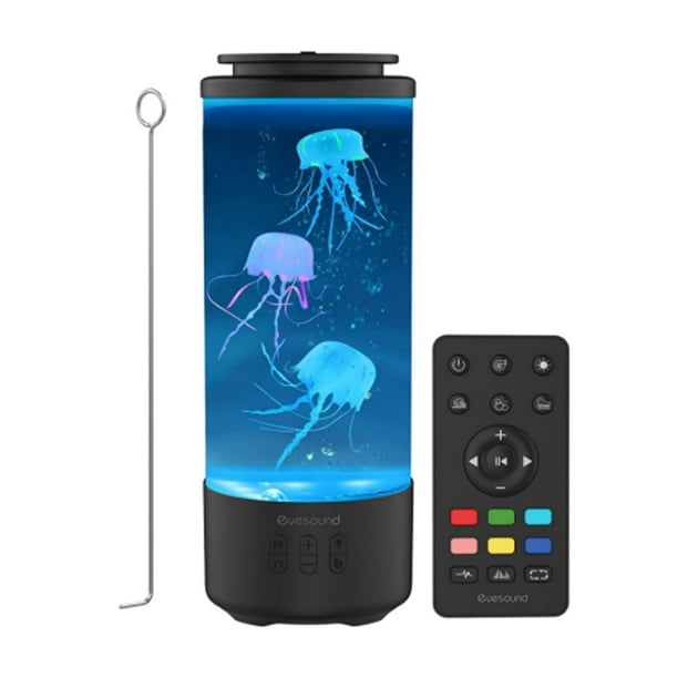 Bigking Jellyfish Lava Lamp Bluetooth Speaker, LED Jellyfish Lava Lamp