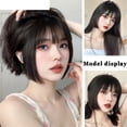 thumbnail image 3 of Synthetic Princess Cut Bangs Wig Female Bangs Hair Fake Bangs Natural Forehead Wig Piece, 3 of 6