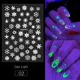 thumbnail image 2 of Pegatinas de uñas Calcomanías de uñas luminosas en 3D Pegatinas adhesivas para arte de uñas que brillan en la oscuridad Decoraciones de uñas Diseño de pegatinas de uñas para arte de uñas, pegatinas de kaili Sencillez, 2 of 5