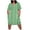 Green, variant on PuLe 【New】 Summer Short Sleeve Dress Summer Dresses for Women Eyelet V Neck Short Sleeve Chest Pocket Lightweight Beach Vacation Attire Plus Size