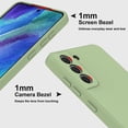 thumbnail image 5 of Compatible with Samsung Galaxy S21 FE 5G Case, Smooth Soft Liquid Silicone Case, Gel Rubber Shockproof Full Body Protective Phone Cover for Samsung S21 FE (Matcha Green), 5 of 13