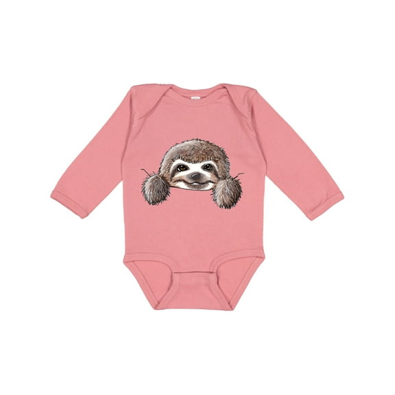Inktastic Kiniart Sloth Boys or Girls Long Sleeve Baby Bodysuit