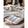 thumbnail image 6 of Grey Stripe Cloth Napkins Set of 4 Reusable Dinner Napkins, Modern Simple Geometric White Striped Cocktail Napkin Washable Table Napkins for Wedding/Holiday Party/Baby Shower 20"x20", 6 of 7
