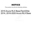 thumbnail image 2 of Positive Plus Front Rear Semi-Metallic Brake Pads Kit for Car Acura RLX KPF-100260, 2 of 8