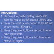 Hype Wired Blue LED Cat Ear Headphones with 3.5mm Jack Plug