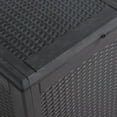 thumbnail image 5 of vidaXL Garden Storage Box 90L Black PP Rattan, 5 of 5