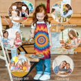 thumbnail image 6 of Colorful Tie Dye Concentric Circles Kids Aprons for Girls and Boys,Adjustable Neck Strap Toddler Aprons for Kids Cooking Baking, 6 of 6