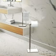 thumbnail image 6 of Gatco 1344SN Countertop T-Shape Hand Towel Holder 11", Acrylic/Satin Nickel, 6 of 7