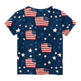 thumbnail image 5 of MKOSPLRT Red White Blue Kids's Shirts 3-12 Years Short Sleeve USA Flag T Shirts Lightweight Summer Shirts Funny Beach Holiday Tees, 5 of 7