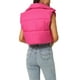 thumbnail image 3 of Chaleco acolchado ligero de mujer INSPIRE CHIC con cuello alto y cremallera, chaleco corto, color rosa intenso, 3 of 6