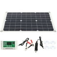 thumbnail image 2 of 20W Panneau Solaire Kit Régulateur de Charge Solaire Photovoltaïque Monocristallin pour Urgence, 2 of 14