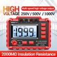 thumbnail image 2 of 1 Set Backlight Resistance Tester Backlit Digital Megohm Meter, 2 of 8
