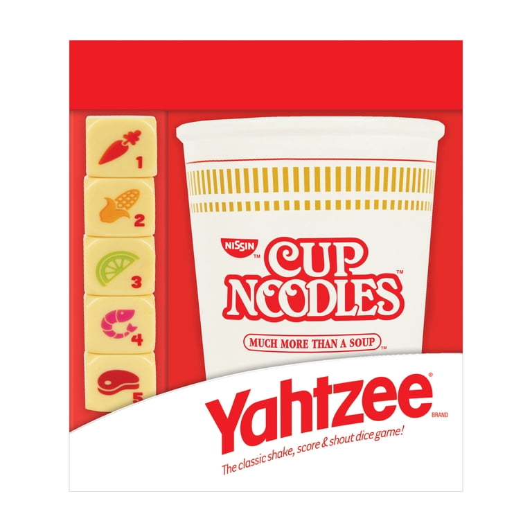 USAopoly, YAHTZEE: Cup Noodles, Custom Dice & Game - Walmart.com