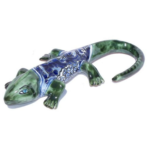 Blue Garden Ceramic Iguana