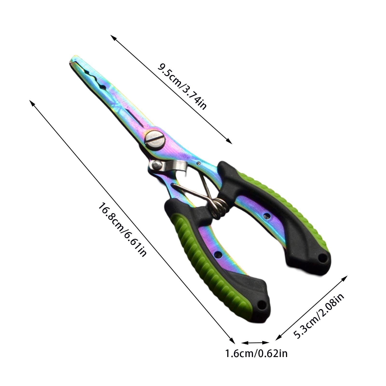 Fishing Pliers -Tool Gear with Tungsten Cutters Hook Remover and Knot Tying Tool for Saltwater Ice Sea Angling