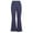Dark Blue, variant on Pisexur Women's Wide Leg Trousers Fashion Flare Skinny Pants Fold Over Leggings Stretch Bootcut Bell Bottom Yoga Pants Loung Joggers