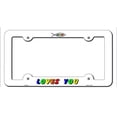thumbnail image 2 of Smart Blonde LPF-027 6 x 12 in. Jesus Loves You Novelty Metal License Plate Frame, 2 of 2