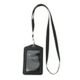 thumbnail image 1 of MasteelfCA 1pc Employee ID Credit Holder Removable Lanyard Cover (Black), 1 of 7
