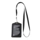 thumbnail image 1 of Tarjeta de identificación del empleado 1PC Titular de la tarjeta de crédito Tapa de la tarjeta de lanyard extraíble (Negro), 1 of 5