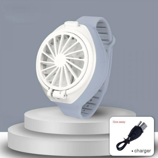 POINTERTECK Watch Mini Handheld Portable Fan with Comfortable Wrist Strap Ultra-quiet Three-speed Electric Rechargeable Usb Folding Fashion Compact Small Fan Office Outdoor Travel Fan