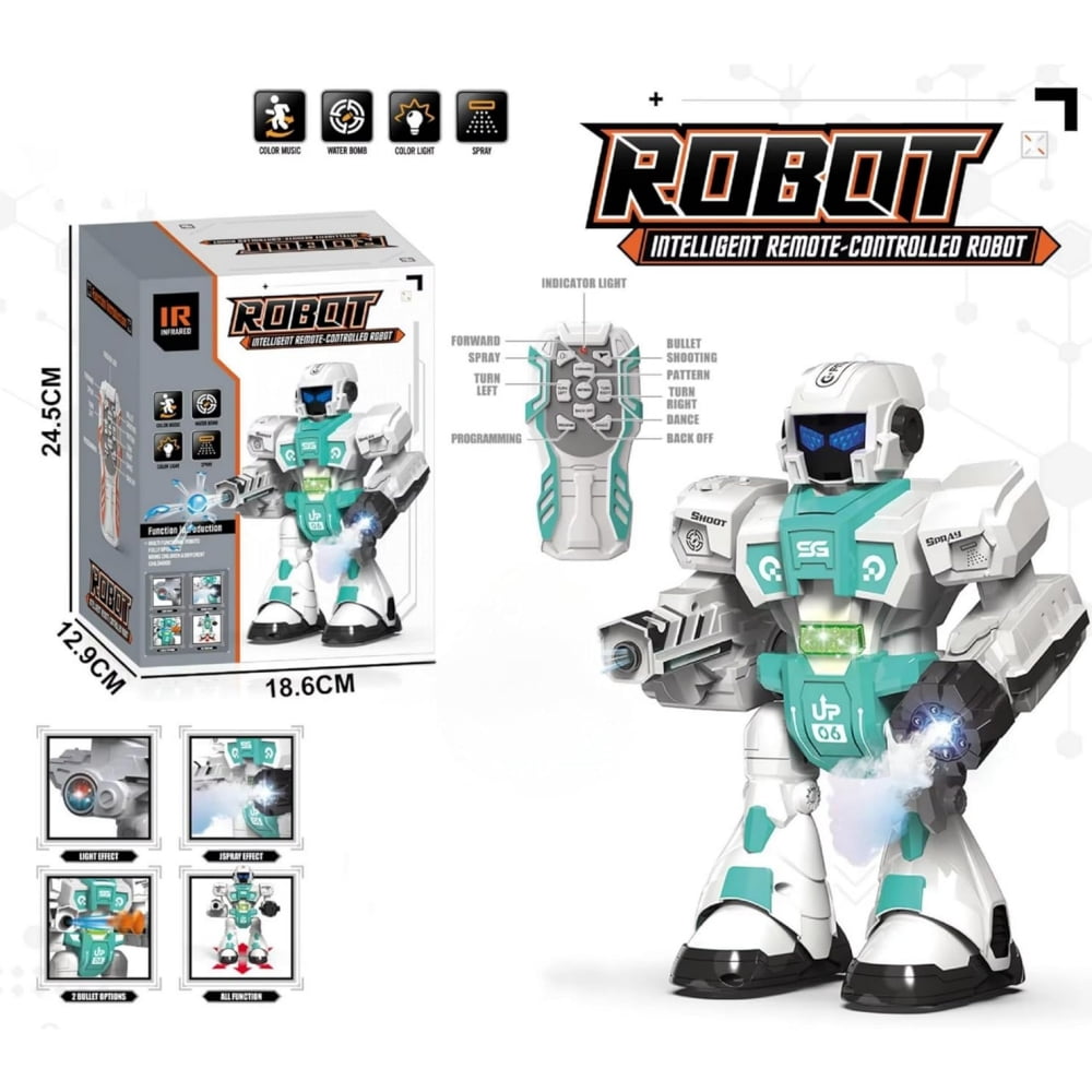 RC Robot Toys for Kid, Gesture Sensing Remote Control Rechargeable Intelligent Programmable Robot , Dancing, Singing ,Educational Learning for Boys Ages 7-14 Christmas Birthday Gifts