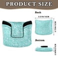 thumbnail image 2 of Haosy Turquoise Bubbles Golf Mallet Putter Cover Strong Magnetic Leather Golf Club Headcover Closure, 2 of 7