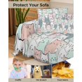 thumbnail image 4 of Cartoon Cat Sofa Couch Covers for 3 Cushion Couch,Washable L Shape Sectional Sofa Covers for Loverseat/Pet/Kid,Funny Cute Colorful Animal Pet Slipcover Throw Blanket Futon Cover 71''x134'', 4 of 8