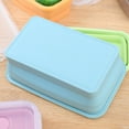 thumbnail image 3 of Homerr Folding Lunch Box Lightweight Lunch Box Silicone Folding Lunch Box Portable Lightweight Food Storage Container Expandable Leak proof for Office School Home 350ML/800ML, 3 of 7