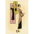 thumbnail image 2 of Vintage Fashion 23x32 White Modern Wood Framed Museum Art Print Titled - Modeles Originaur: Eveningwear, 2 of 4