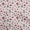 thumbnail image 1 of oneOone Polyester Spandex Light Pink Fabric Cowboy Sewing Craft Projects Fabric Prints By Yard 56 Inch Wide, 1 of 5
