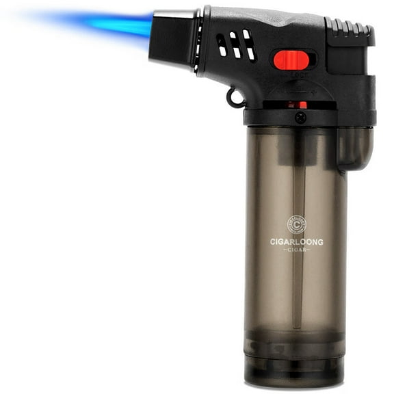 Cigar Lighter Windproof Inflatable Blue Flame Cigar Igniter Welding Torch