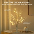 thumbnail image 4 of 2FT/24” Birch Tree Light with 24LT Warm White LEDs Battery Powered Timer for Christmas Decorations Indoor, Money Trees for Xmas Winter Wedding Desk Table Mantel Home Decor, 4 of 8