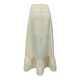 thumbnail image 5 of ZHOGXU Women'S Skirt Summer High Waist Solid Color Comfortable Fashion Elegant Long Skirt For Everyday Wear,Yellow,L, 5 of 5