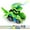 Green, variant on Transforming Dinosaur LED Car | T-Rex Toys With Light Sound | Electric toy |