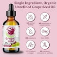 thumbnail image 3 of Cold-Pressed Grape Seed Oil 100% Pure Skin Hair Massage Moisturizer Carrier, 3 of 8