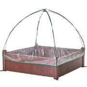 Raised Garden Bed with Greenhouse Cover